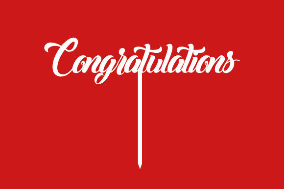 Download Cake Topper Svg, Congratulations Topper - Premium Bundle