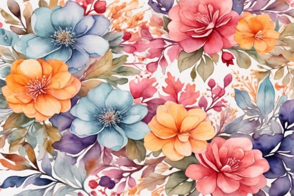 Download Watercolor Flower Background - Watercolor flower Collection