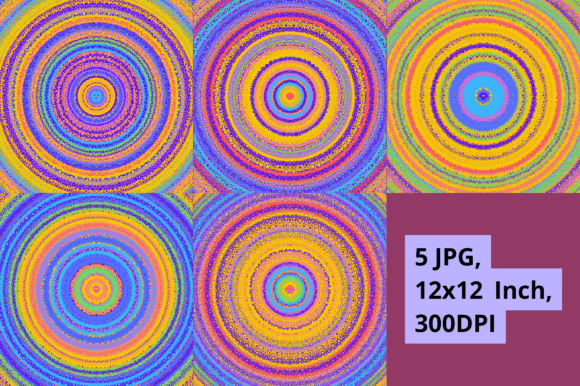 Download Colorful Circle Digital Background Set - Digital background Collection