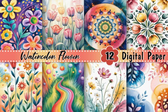 Download Watercolor Flower Background - Watercolor flower Collection