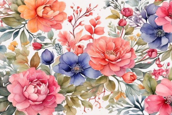 Download Watercolor Flower Background - Watercolor flower Collection
