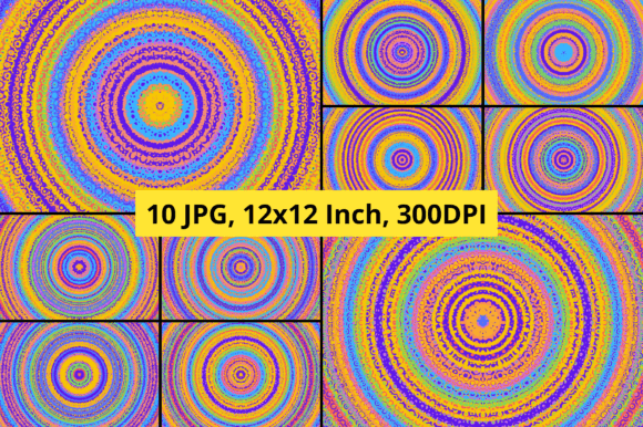 Download Colorful Circle Digital Background Set 3 - Digital background Collection