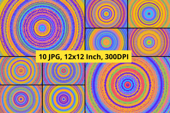 Download Colorful Circle Digital Background Set 2 - Digital background Collection