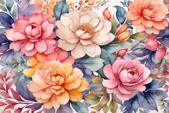 Download Watercolor Flower Background - Watercolor flower Collection