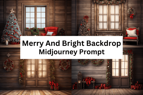 Download Merry and Bright Digital Backdrops - Premium Resources