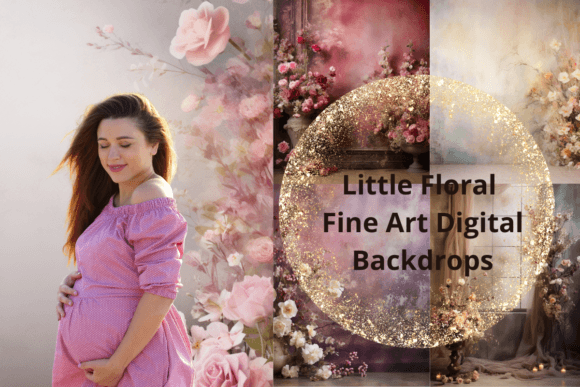 Download Little Floral Fine Art Digital Backdrops - Digital backdrops Collection