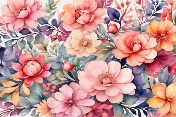 Download Watercolor Flower Background - Watercolor flower Collection